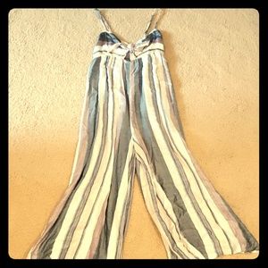 Women's multicolored stripe jumpsuit